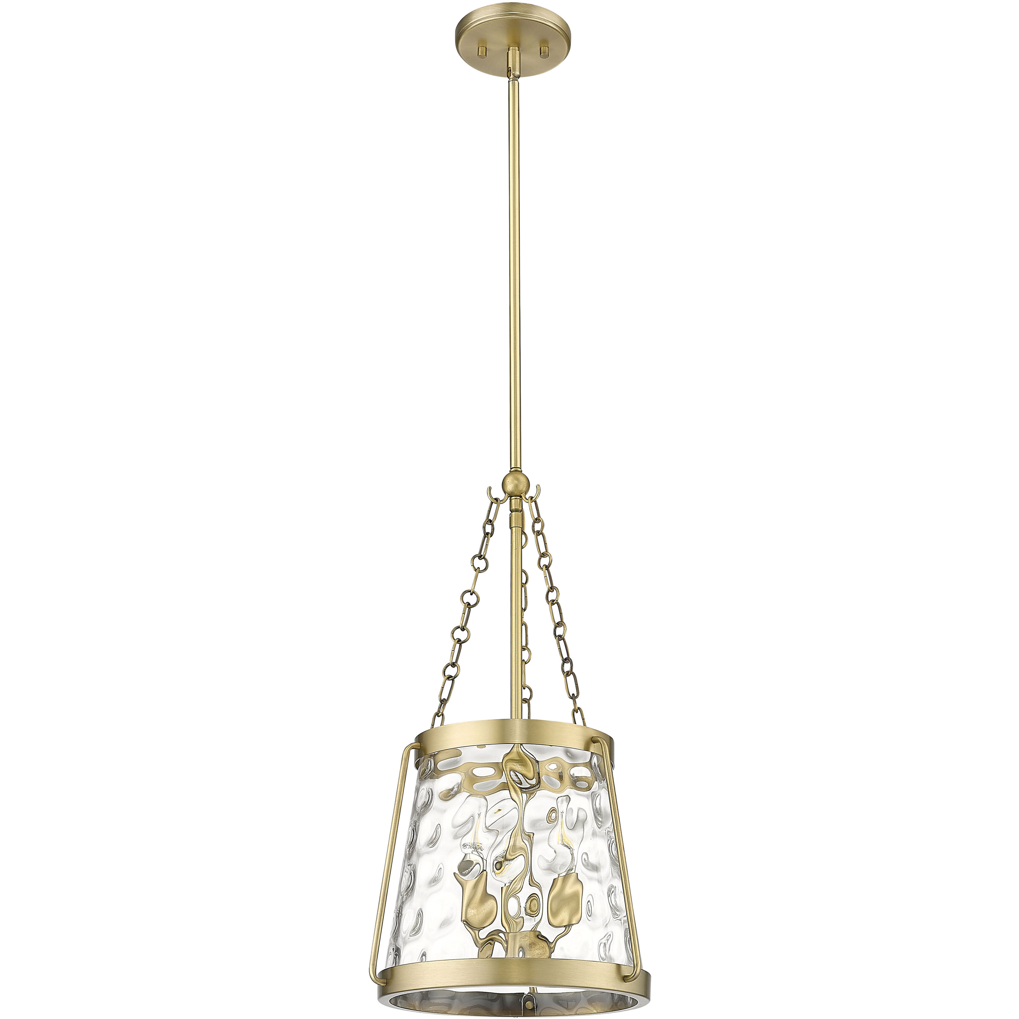Adabella 3 Light 11.75 inch Vintage Brass Pendant Ceiling Light